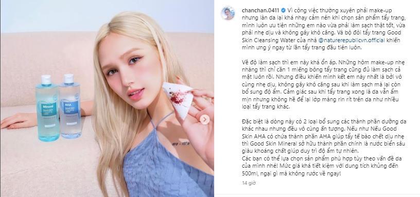 Bật mí dòng tẩy trang siêu 'hot' khiến cô nàng Xoài Non mê mẩn - Ảnh 1.