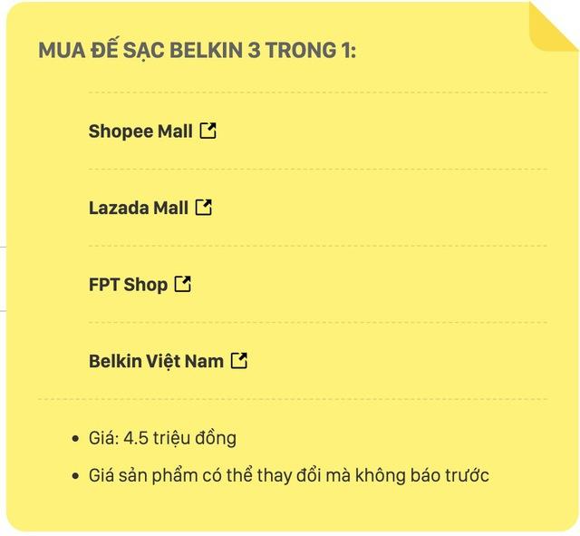 Đế sạc Belkin 3 trong 1: Sạc cùng lúc 3 thiết bị, hỗ trợ MagSafe, giá 4.5 triệu đồng - Ảnh 13.