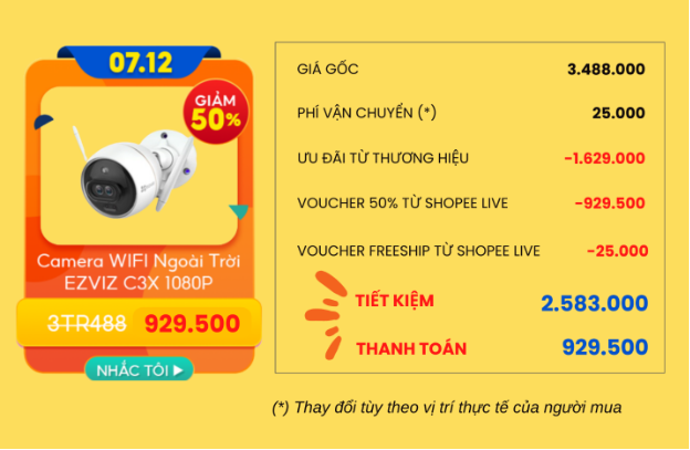 Đúng 12H trưa nay, cùng săn hàng điện tử chính hãng giảm nửa giá trên Shopee Live - Ảnh 2.