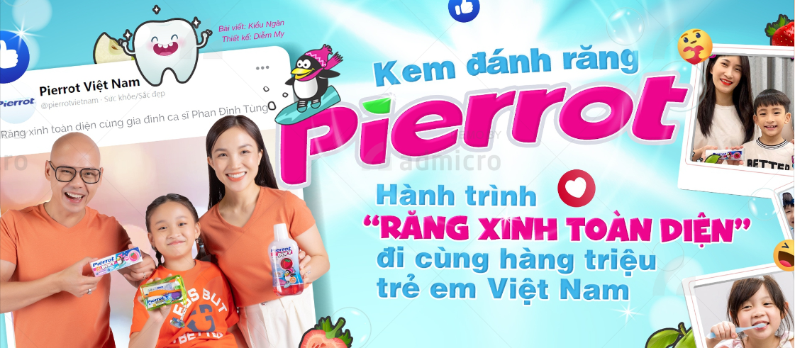 Kem đánh răng Pierrot - Hành trình “Răng xinh toàn diện” đi cùng hàng triệu trẻ em Việt Nam - Ảnh 1. Kem đánh răng Pierrot - Hành trình “Răng xinh toàn diện” đi cùng hàng triệu trẻ em Việt Nam - Ảnh 1.