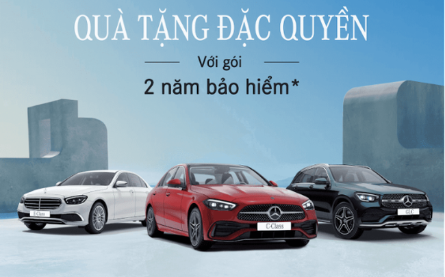 Mercedes-Benz ưu đãi gói 2 năm bảo hiểm MBI lên đến 150 triệu