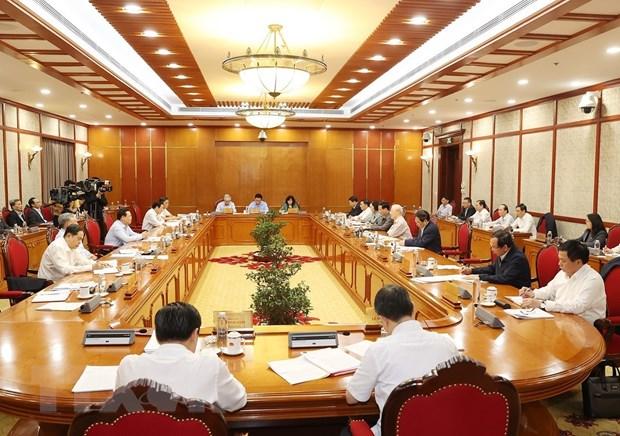 Tổng Bí thư Nguyễn Phú Trọng chủ trì cuộc họp Bộ Chính trị, Ban Bí thư hình ảnh 2 Tong Bi thu Nguyen Phu Trong chu tri cuoc hop Bo Chinh tri, Ban Bi thu hinh anh 2