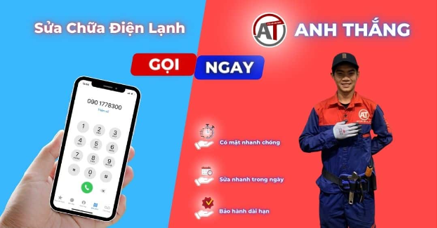 Điện lạnh Anh Thắng – Sửa chữa điện máy, bảo hành tin cậy, chi phí rõ ràng - Ảnh 5. Điện lạnh Anh Thắng – Sửa chữa điện máy, bảo hành tin cậy, chi phí rõ ràng - Ảnh 5.