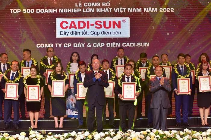 CADI-SUN trong Top 50 doanh nghiệp tăng trưởng nhanh nhất Việt Nam năm 2023