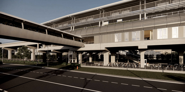 Diện mạo 9 cầu bộ hành kết nối với các ga trên cao của tuyến metro số 1 TPHCM - Ảnh 6.