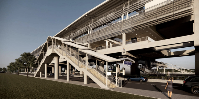 Diện mạo 9 cầu bộ hành kết nối với các ga trên cao của tuyến metro số 1 TPHCM - Ảnh 7.