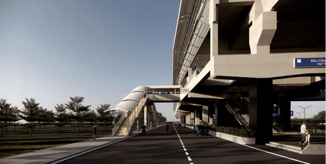 Diện mạo 9 cầu bộ hành kết nối với các ga trên cao của tuyến metro số 1 TPHCM - Ảnh 10.