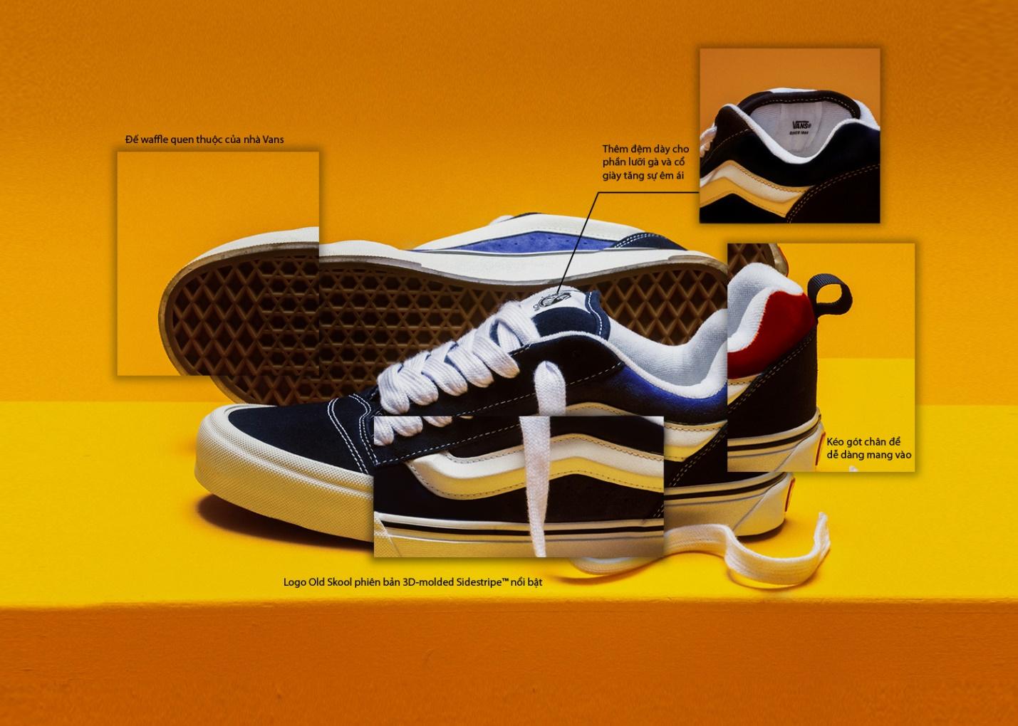 Lấy cảm hứng từ phong cách puffy phồng to của thập niên 90s, VANS cho ra mắt BST mới mà cũ The Knu Skool - Ảnh 4.