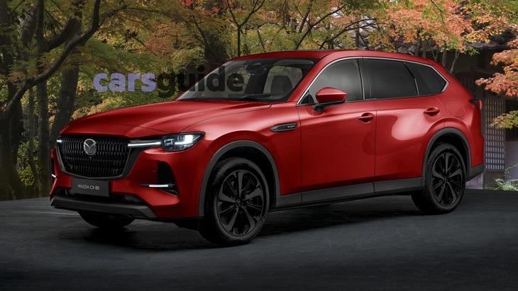 Mazda CX-80 xuất hiện trước ngày ra mắt - Ảnh 2.