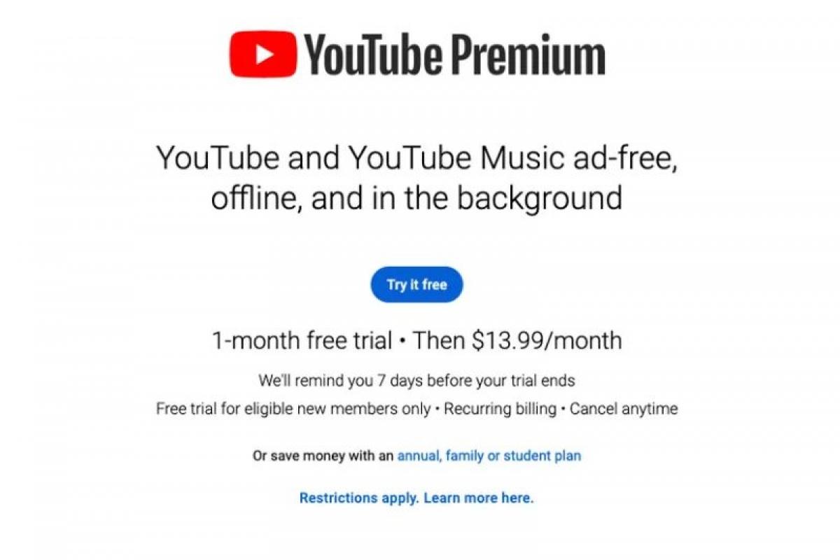 YouTube Premium lặng lẽ tăng giá đăng ký thuê bao cá nhân - Ảnh 2.