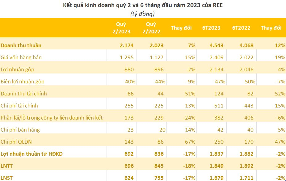 Thủy điện thiếu nước, Cơ điện lạnh (REE) đứt chuỗi 3 quý tăng trưởng lợi nhuận liên tiếp - Ảnh 2.