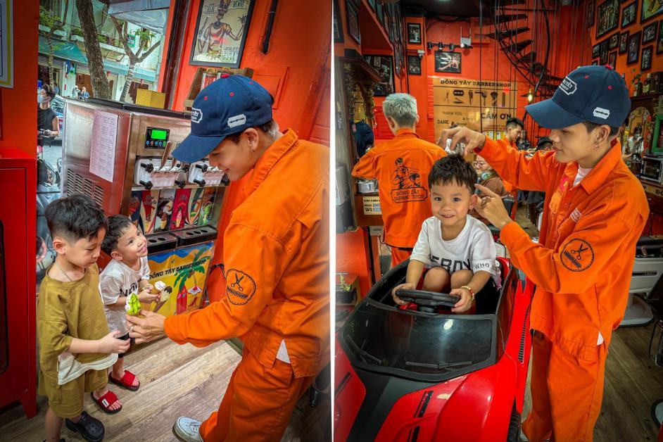 Đông Tây Barbershop - "Trình làng" tổ hợp cắt tóc, vui chơi "siêu chất" - Ảnh 6.