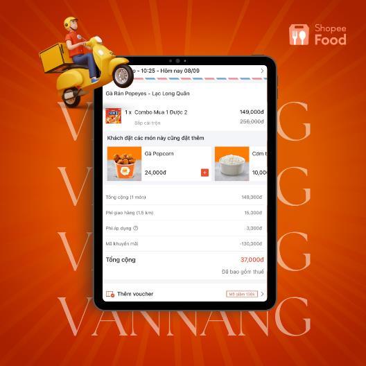 ShopeeFood tung kim bài “VANNANG”, đặt bữa ăn 130.000 đồng với chi phí chỉ bằng 0 - Ảnh 2.