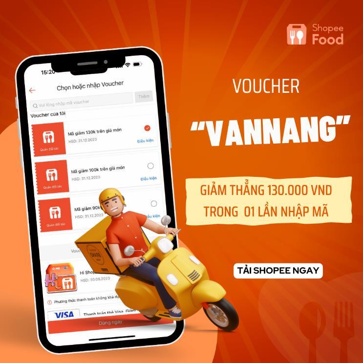 ShopeeFood tung kim bài “VANNANG”, đặt bữa ăn 130.000 đồng với chi phí chỉ bằng 0 - Ảnh 1.