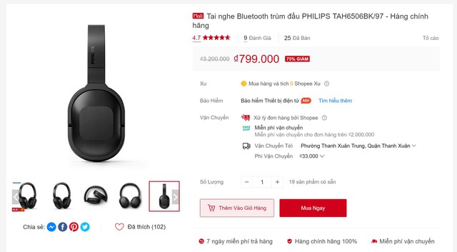 Tai nghe Philips giảm giá 75% còn 799.000đ: Chất âm hay, siêu gọn nhẹ, thêm chống ồn nhưng có điểm trừ lớn - Ảnh 1. Tai nghe Philips giảm giá 75% còn 799.000đ: Chất âm hay, siêu gọn nhẹ, thêm chống ồn nhưng có điểm trừ lớn - Ảnh 1.