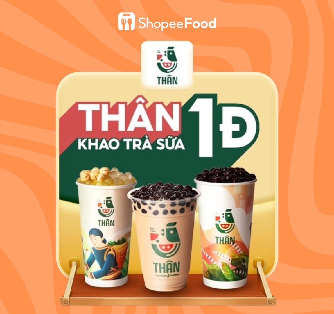 Trà sữa Thân khao hàng ngàn deal sốc 1 đồng mỗi tháng, chỉ có trên ShopeeFood - Ảnh 1.