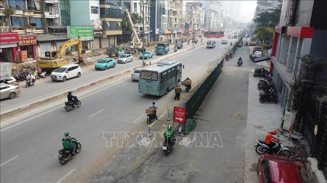 Hà Nội: Thi công 'xuyên Tết' trên công trường hầm chui Kim Đồng - Giải Phóng - Ảnh 2.