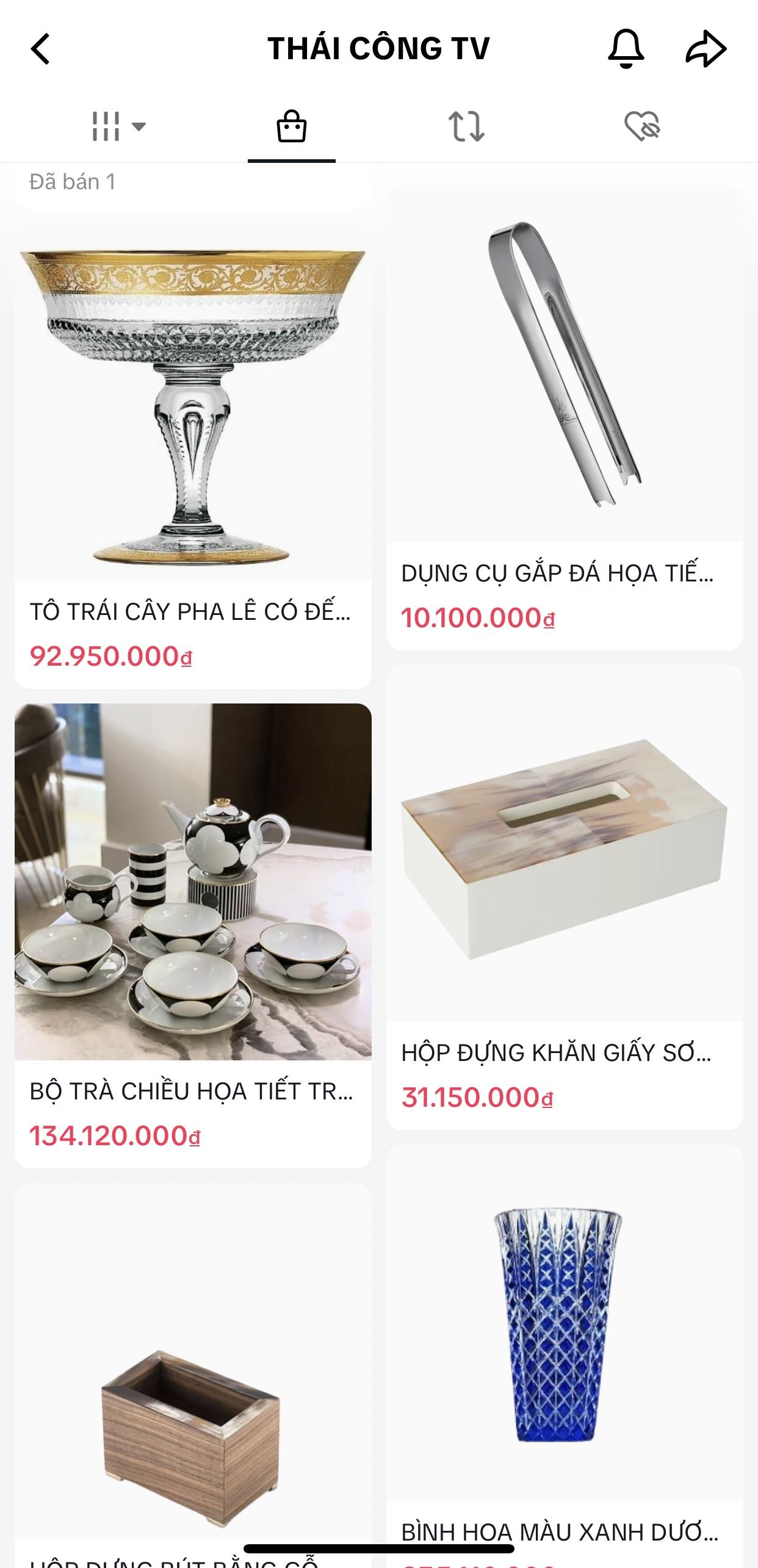 Shop bát đĩa nhà giàu của Thái Công rần rần trên TikTok: Người định