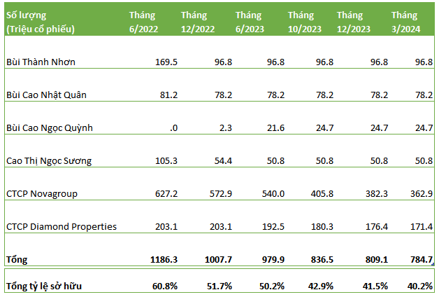Chuyển động tại Novaland: Thua lỗ kỷ lục ngay quý đầu năm, dòng tiền âm nặng, nhóm cổ đông liên quan ông Bùi Thành Nhơn dần 'tạm biệt'- Ảnh 3.