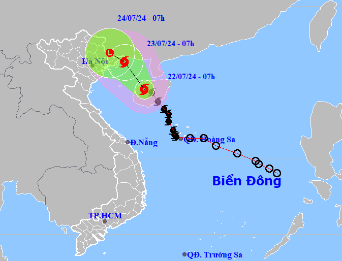 Bão số 2 bất ngờ mạnh trở lại, hướng về Quảng Ninh - Hải Phòng- Ảnh 1.