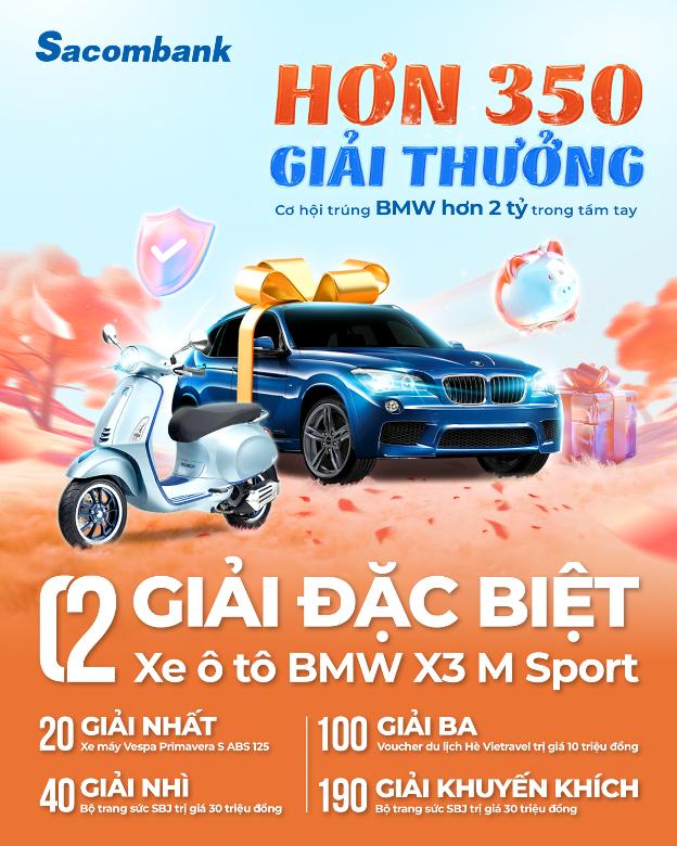 Tăng tốc gặt “siêu thưởng” từ khuyến mại “Hè Sang - Quà Xịn” của Sacombank cực hot hè này! - Ảnh 2.