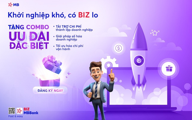 Tài trợ 100% phí thành lập doanh nghiệp, BIZ MBBank giúp SME tối ưu hóa chi phí