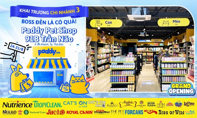 Paddy Pet Shop khai trương chi nhánh 3: Chơi lớn với ưu đãi boss đến là có quà! - Ảnh 1.