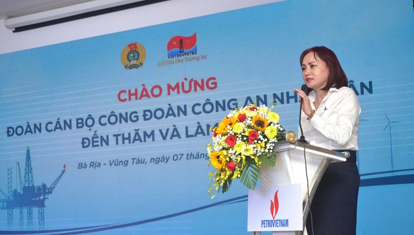 Công đoàn CAND và Công đoàn Dầu khí Việt Nam giao lưu, trao đổi kinh nghiệm