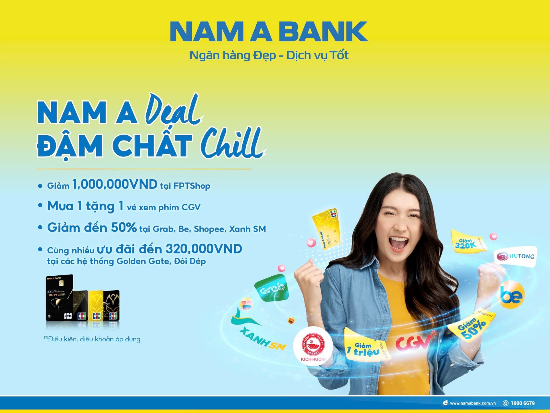 chu the nam a bank jcb nhan hang loat uu dai dip cuoi nam hinh 1