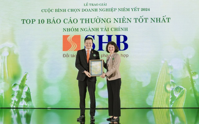 SHB: TOP 10 doanh nghiệp có Báo cáo thường niên tốt nhất ngành Tài chính