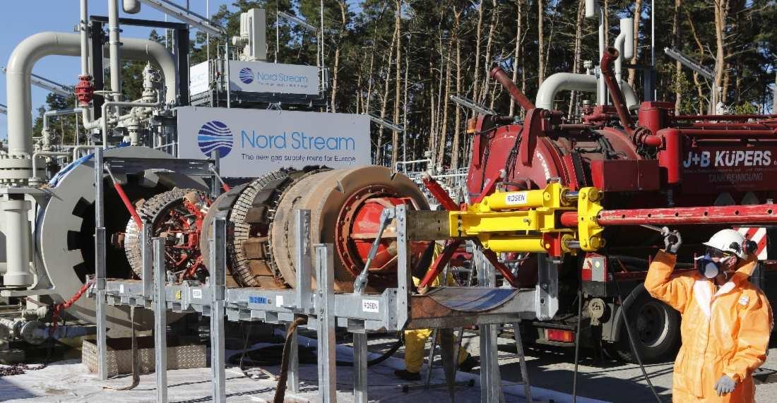 Đường ống dẫn khí Nord Stream vận chuyển khí đốt từ Nga sang Đức. Ảnh: Gazprom