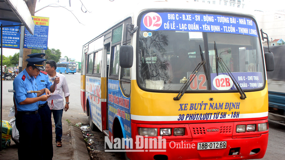 dieu chinh bieu do va hanh trinh chay xe tuyen xe buyt nam dinh  ha nam hinh 1