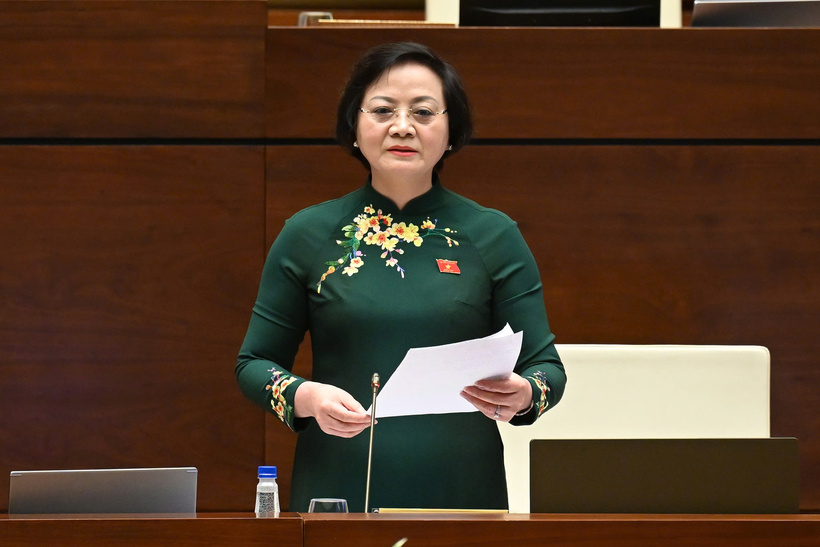 Bộ trưởng Bộ Nội vụ Phạm Thị Thanh Trà. Ảnh: VPQH