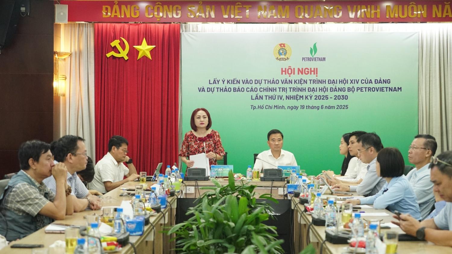 Công đoàn Petrovietnam tiếp tục lấy ý kiến xây dựng văn kiện Đại hội Đảng bộ Tập đoàn lần thứ IV