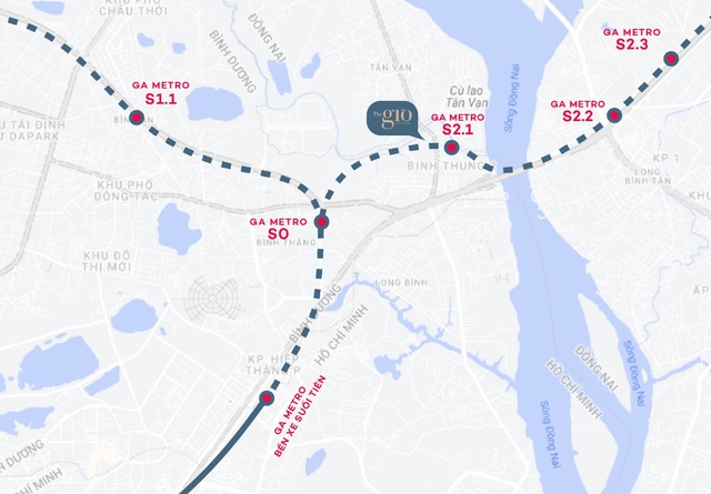 The Gió Riverside được “săn đón” nhờ tiếp giáp 2 tuyến Metro Bình Dương, Đồng Nai- Ảnh 1.