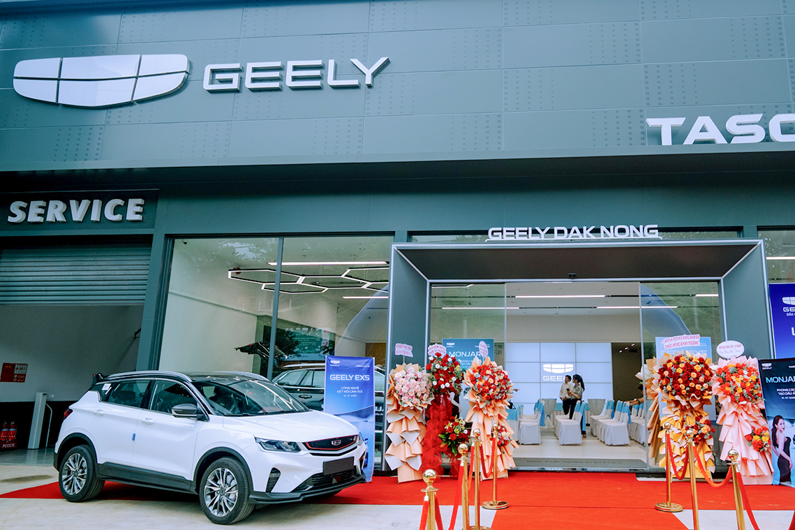 Geely đang có tốc độ mở mới hệ thống đại lý mạnh mẽ - Ảnh: Tasco