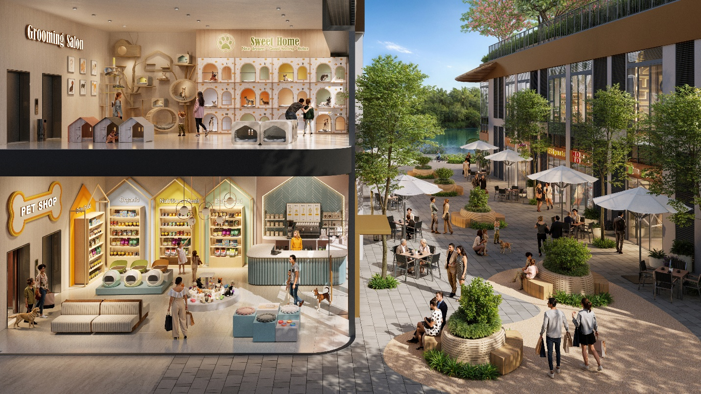 Thiết kế sang trọng tinh tế và sở hữu vị trí đắc địa, các căn shop Eaton Park mang đến mặt bằng kinh doanh lý tưởng cho những thương hiệu cao cấp