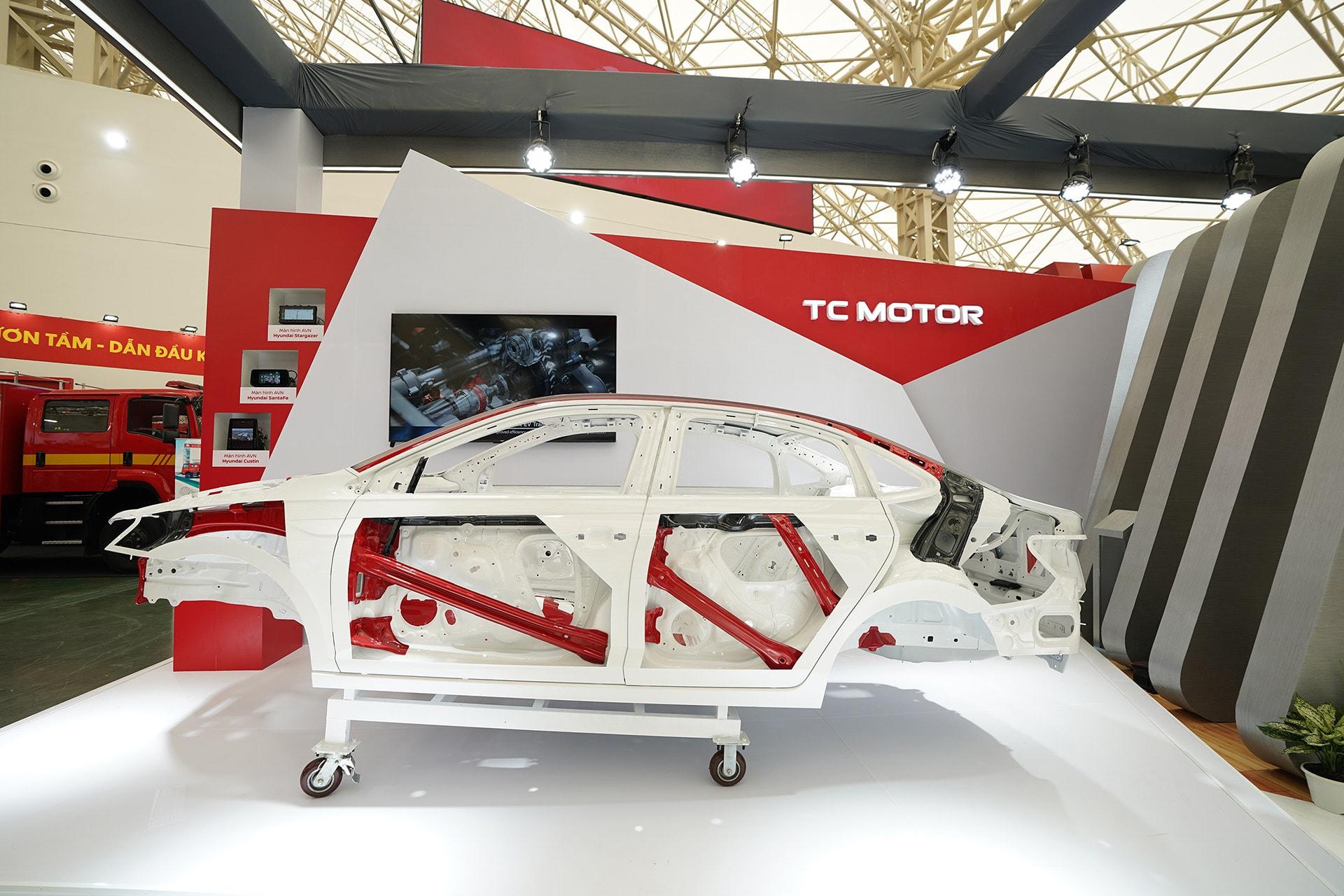 Hệ khung gầm MQB với tỷ lệ thép chịu lực cao trên mẫu xe Skoda Slavia được sản xuất tại Nhà máy Ô tô Thành Công Việt Hưng.