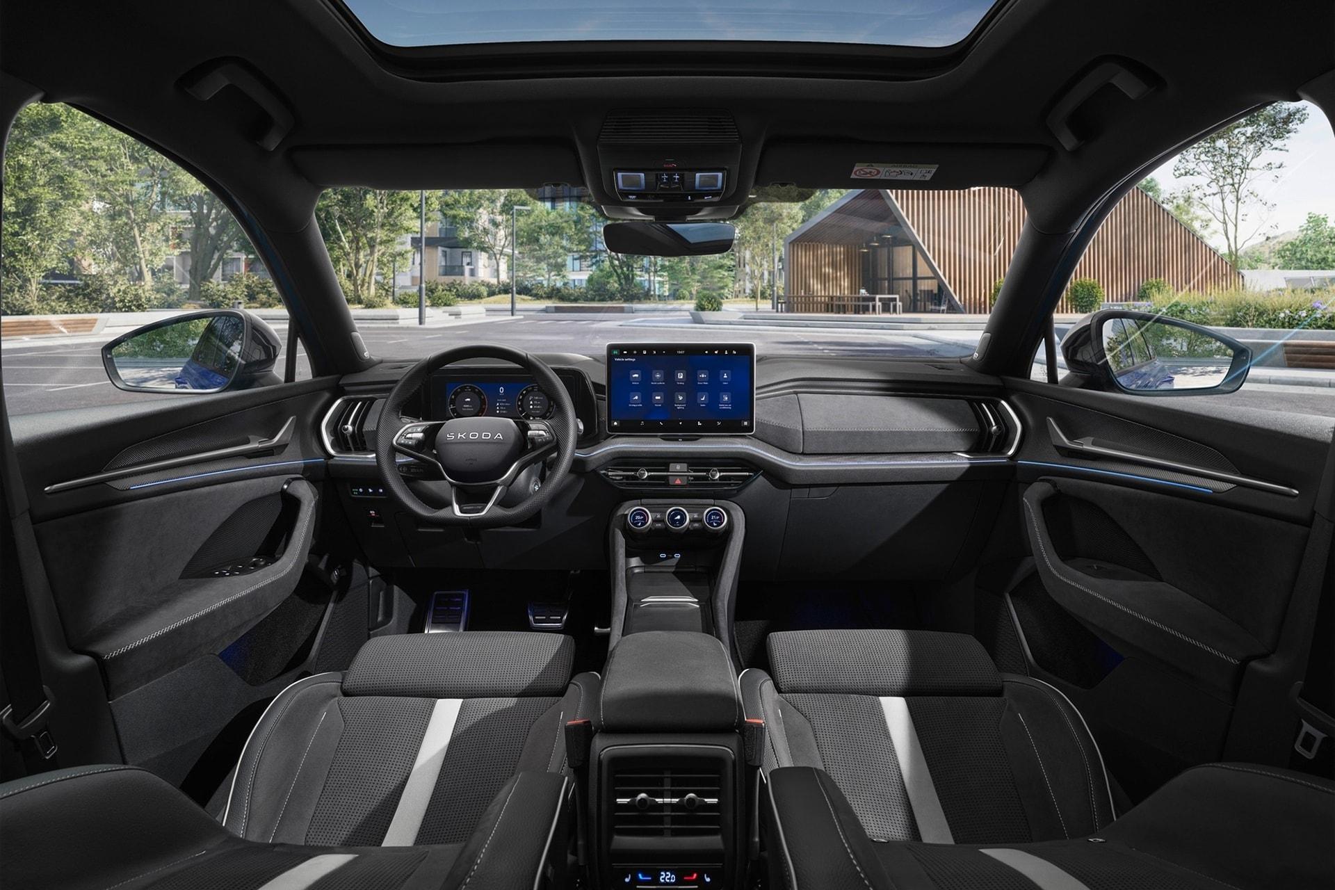 Thiết kế nội thất của phiên bản Kodiaq Sportline - Ảnh- Skoda