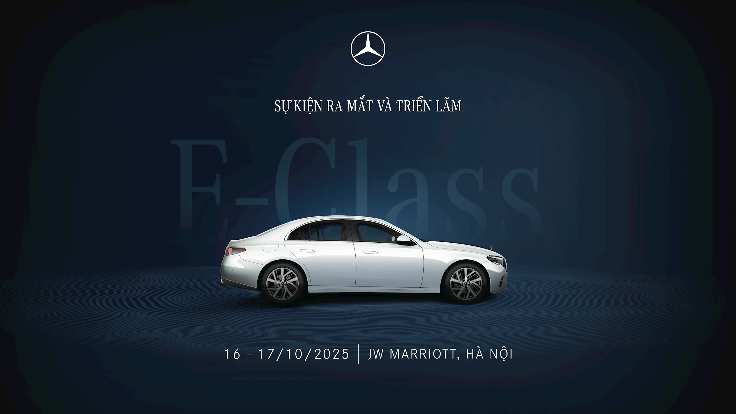 Lịch sự kiện ra mắt và triển lãm Mercedes-Benz E-Class 2025 - Ảnh: MBV