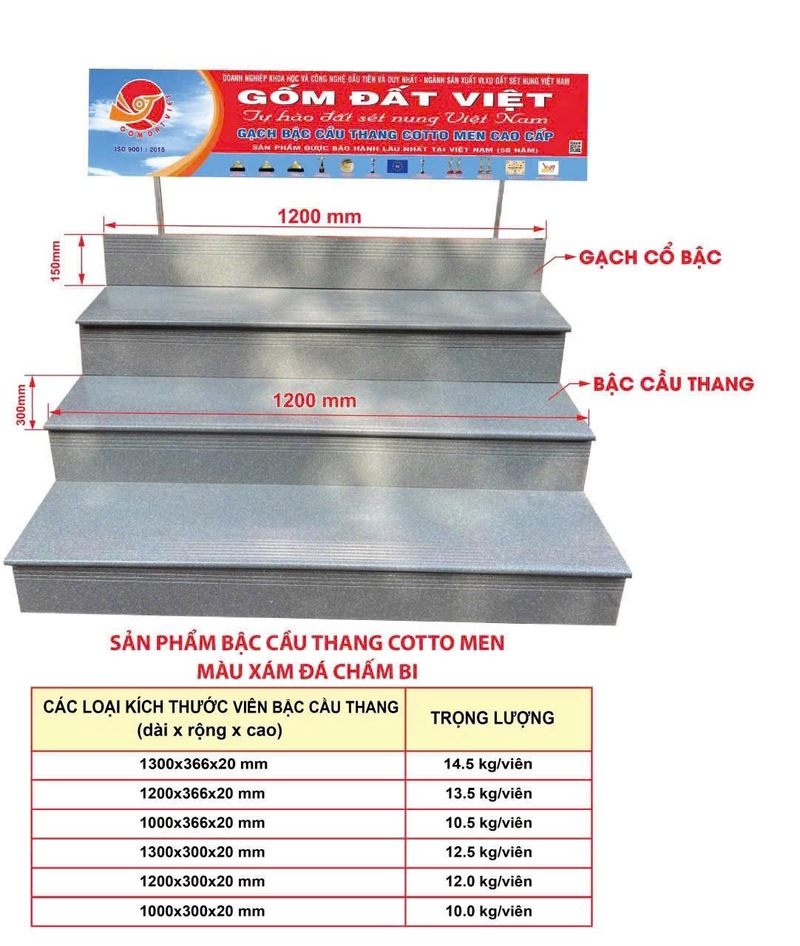 Gạch lát bậc thang, thềm Gốm Đất Việt bền vững, an toàn, thẩm mỹ - 6