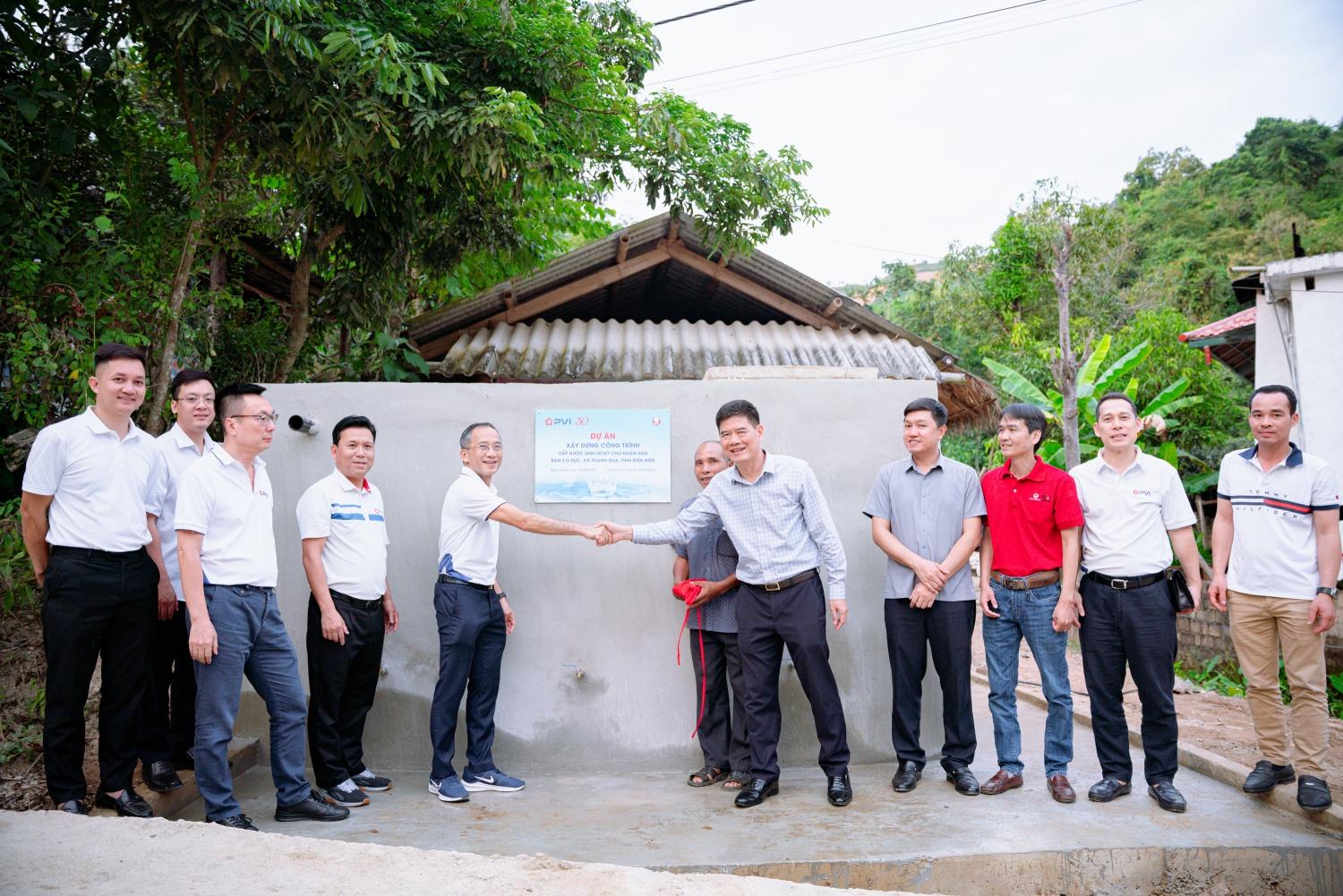 PVI khánh thành công trình cấp nước sinh hoạt cho nhân dân bản Co Pục, xã Thanh Nưa, tỉnh Điện Biên