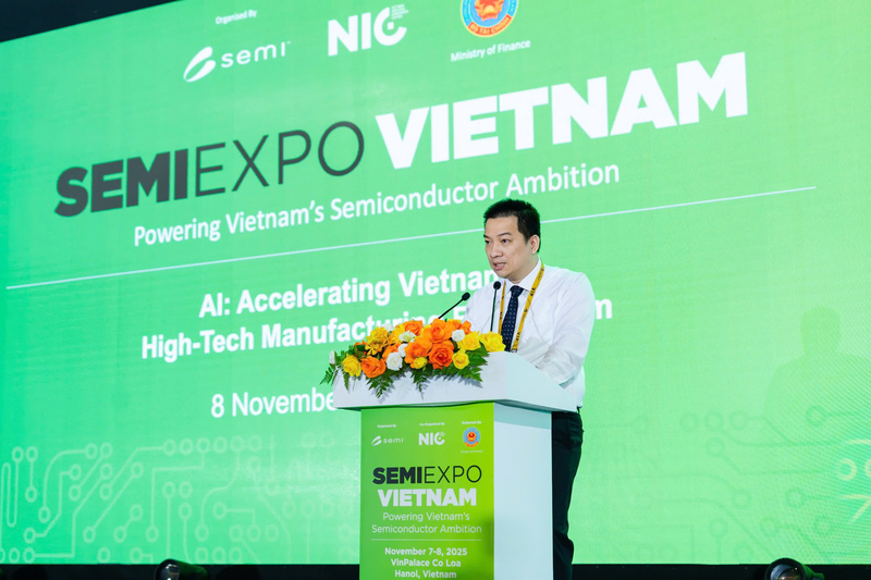 Ông Hồ Đức Thắng, Viện trưởng Viện Công nghệ số và Chuyển đổi số quốc gia (Bộ Khoa học và Công nghệ) phát biểu tại sự kiện. Ảnh: NIC