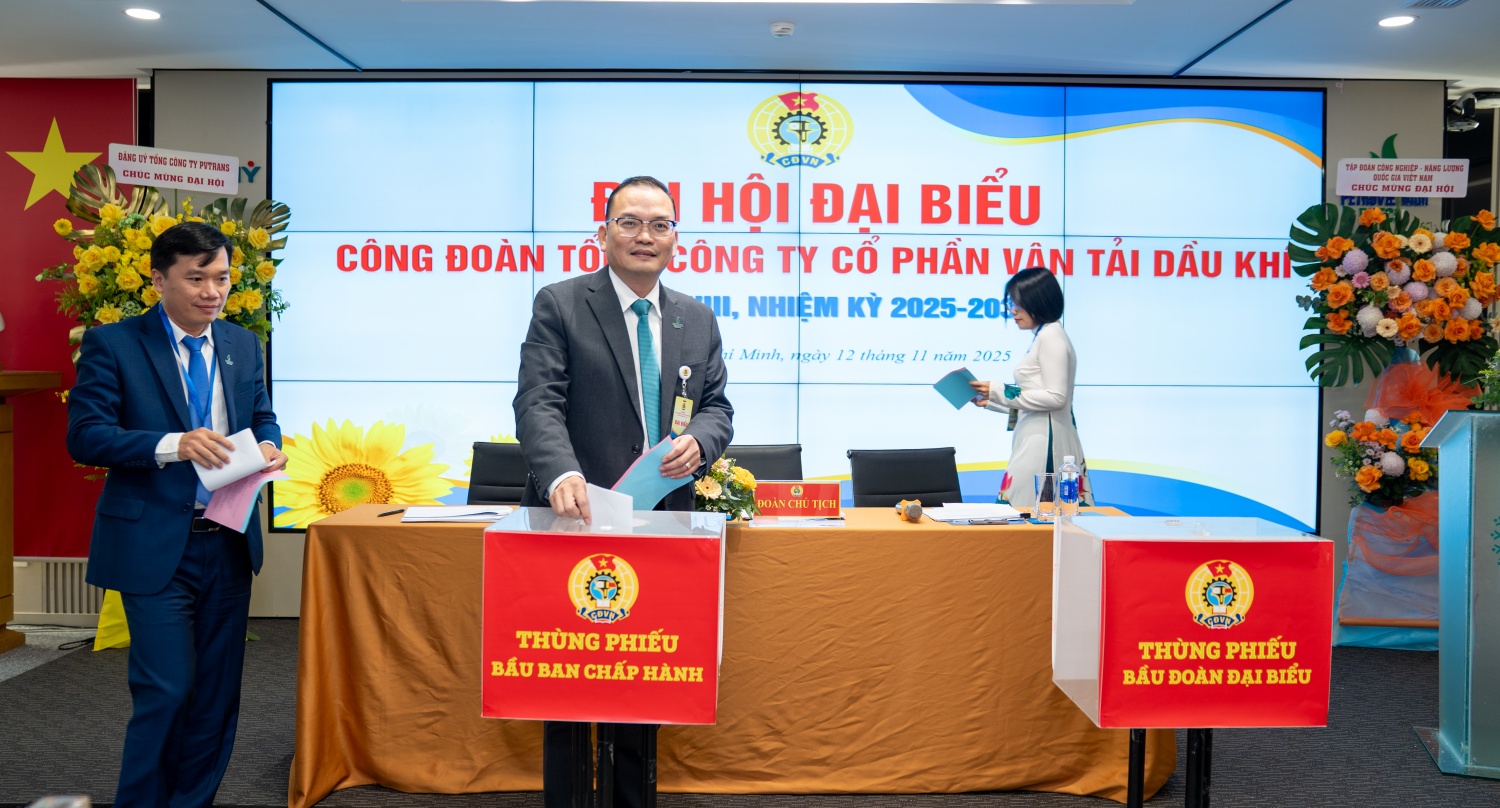 Đại hội Công đoàn PVTrans, nhiệm kỳ 2025 - 2030: Đổi mới, sáng tạo vì người lao động và sự phát triển bền vững Đại hội Công đoàn PVTrans, nhiệm kỳ 2025-2030: Đổi mới, sáng tạo vì người lao động và sự phát triển bền vững
