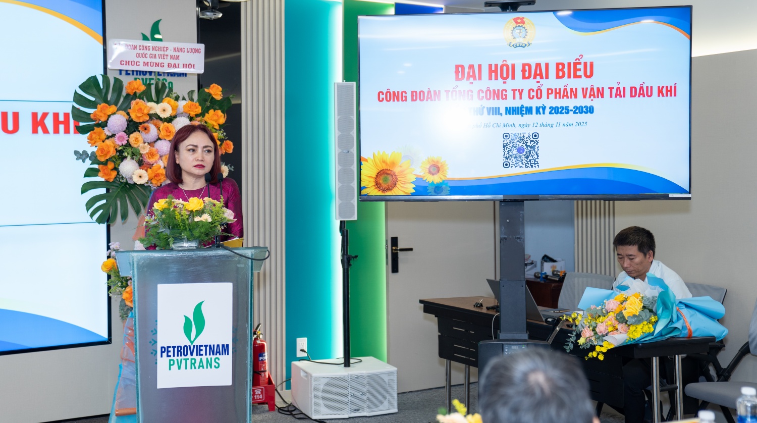 Đại hội Công đoàn PVTrans, nhiệm kỳ 2025 - 2030: Đổi mới, sáng tạo vì người lao động và sự phát triển bền vững Đại hội Công đoàn PVTrans, nhiệm kỳ 2025-2030: Đổi mới, sáng tạo vì người lao động và sự phát triển bền vững