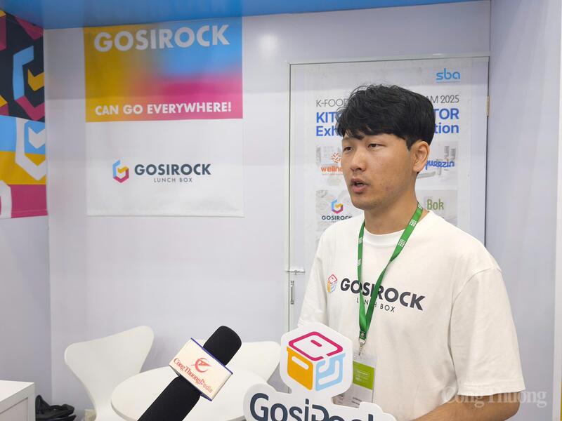 Ông Kwak Beomsin, Giám đốc điều hành Công ty Gosirock (Hàn Quốc) trao đổi với phóng viên Báo Công Thương.