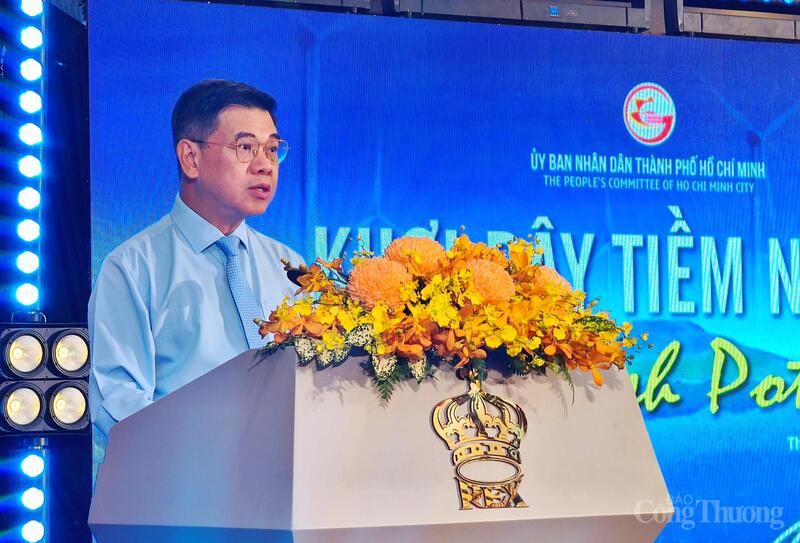 Phó Chủ tịch UBND TP. Hồ Chí Minh Nguyễn Văn Dũng chia sẻ tại hội nghị. Ảnh: Thừa Ngọc