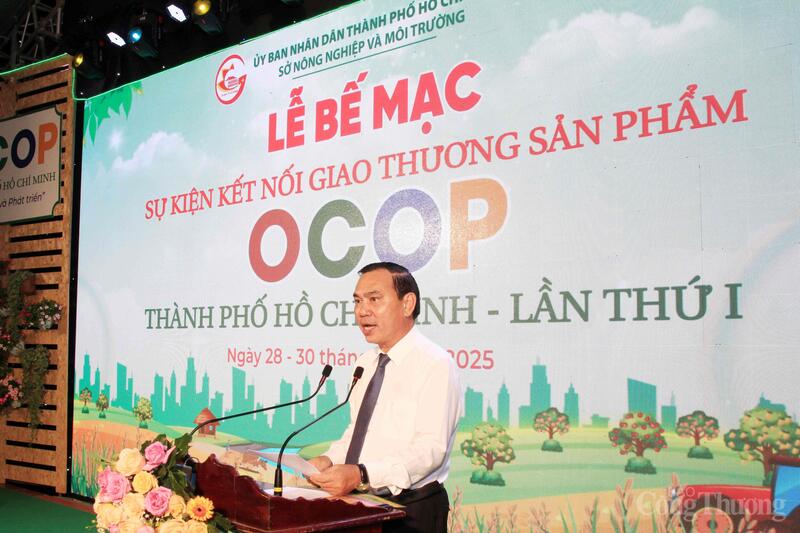 Ông Nguyễn Văn Đa, Phó Giám đốc Sở Nông nghiệp và Môi trường TP. Hồ Chí Minh phát biểu tại sự kiện.