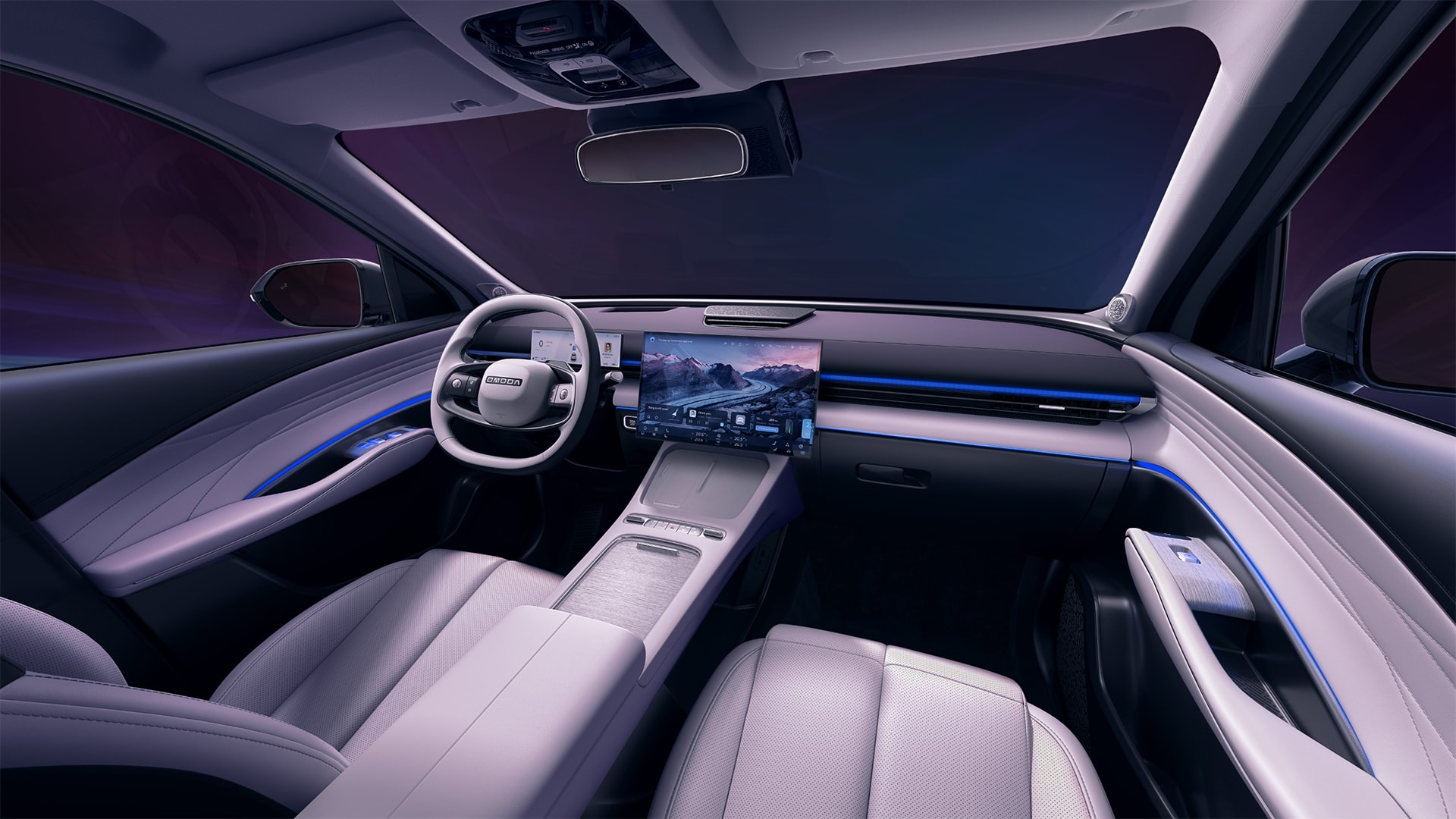 Không gian nội thất tối giản và cao cấp của Omoda C7 - Ảnh: OJV