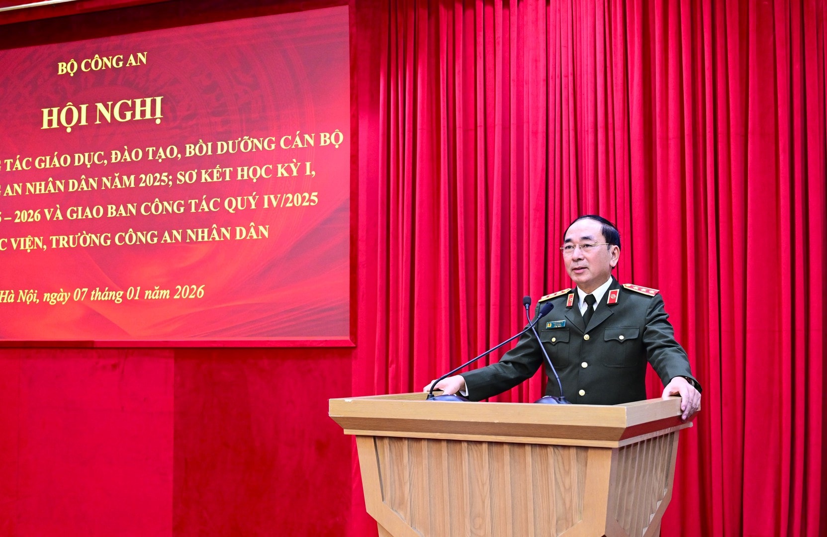 Thứ trưởng Trần Quốc Tỏ phát biểu tại Hội nghị